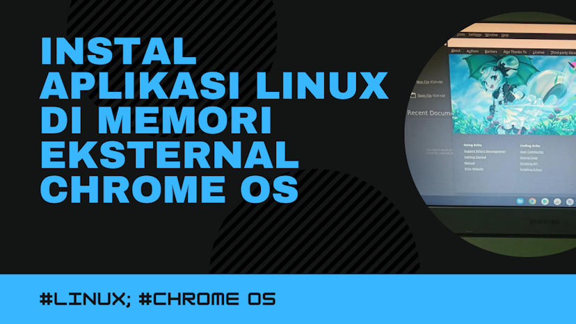 Instal Aplikasi Linux di memori eksternal Chrome OS